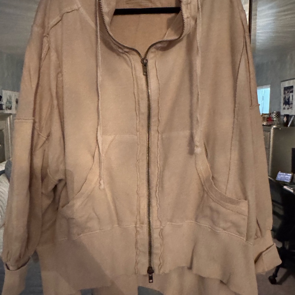 We The Free Beige Utility Jacket